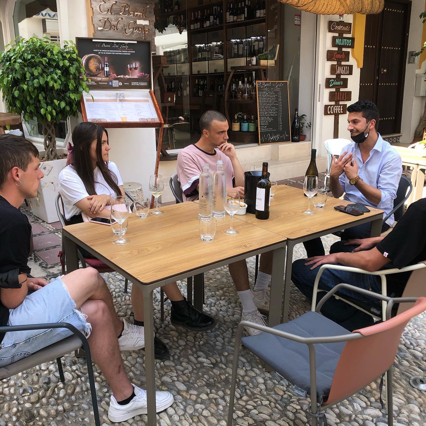 People sitting at the table